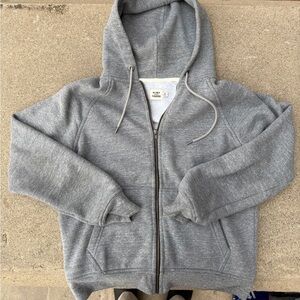 Huckberry Flint & Tinder - 10 Year Full Zip Hoodie - Heather Grey